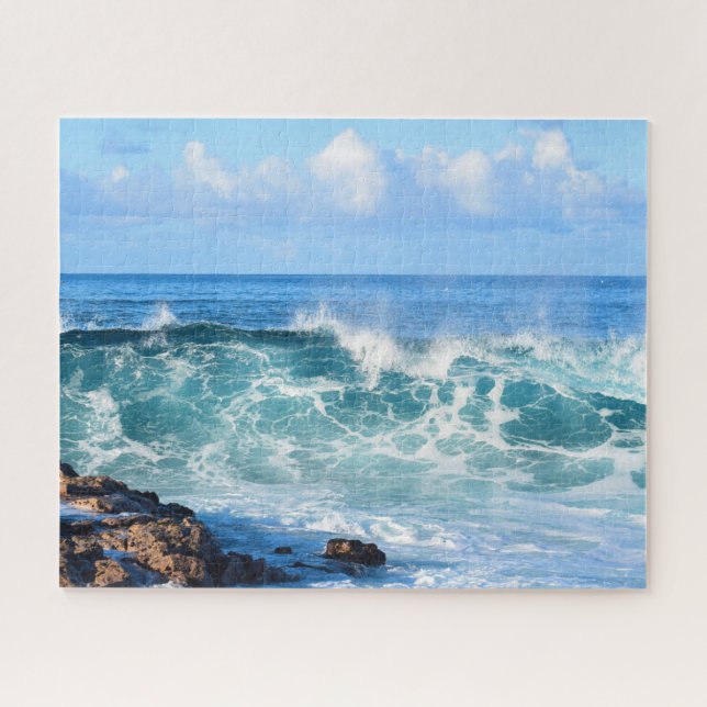 Puzzle Vagues océaniques écrasantes à Hawaii - 16x20 pouc (Horizontal)