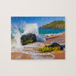 Puzzle Vagues se brisant sur la plage, Hawaï