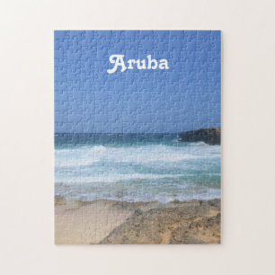 Puzzle Vagues somptueuses qui s'écrasent à Aruba