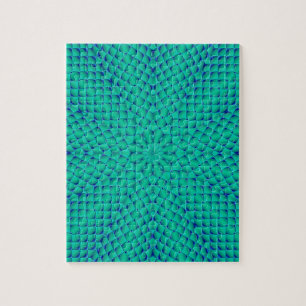 Puzzle Vagues vertes et bleues