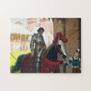 Puzzle Vaincu, par Edmund Blair Leighton