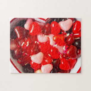 Puzzle Valentine candy hearts