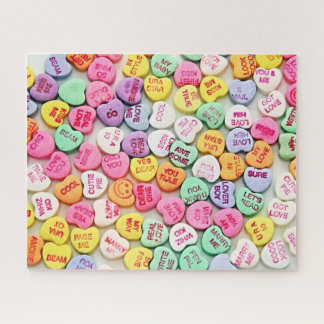 Puzzle Valentine Candy Quote Hearts