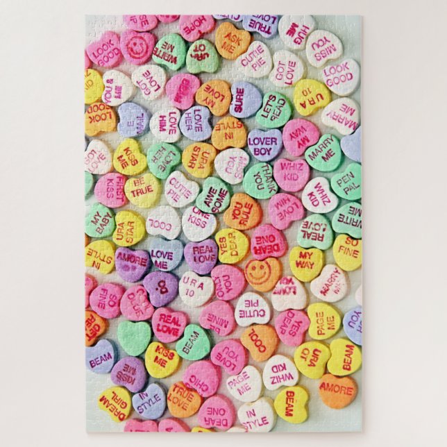 Puzzle Valentine Hearts (Vertical)