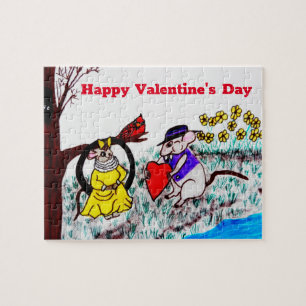 PUZZLE VALENTINE MYRTLE MOUSE BE MINE