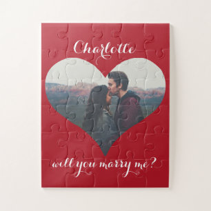 Puzzle Valentine Veux-Tu M'Épouser Proposition Coeur Phot