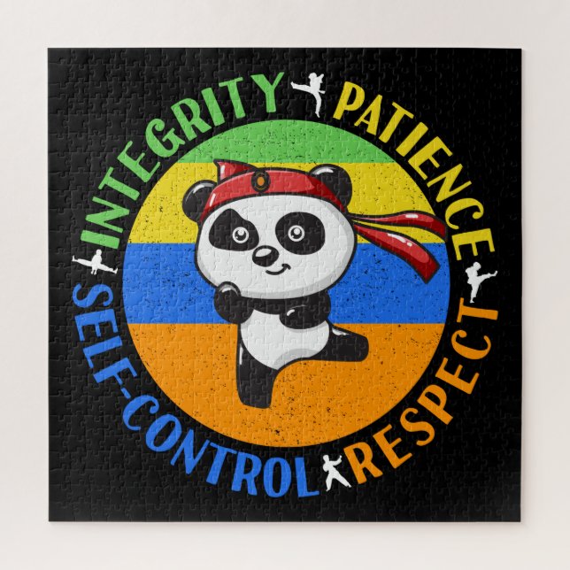 Puzzle Valeurs des arts martiaux - Garçons Karate Mindset (Vertical)