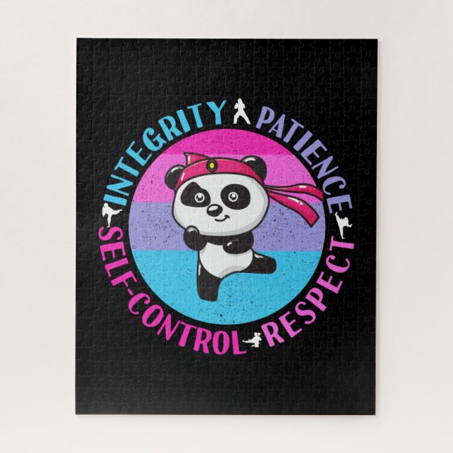 Puzzle Valeurs des arts martiaux - Karate Girly Mindset (Vertical)