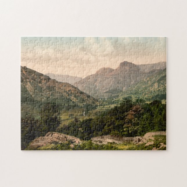 Puzzle Vallée de Langdale, secteur de lac, Cumbria, (Horizontal)