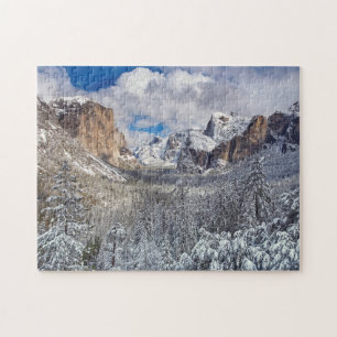 Puzzle Vallée de Yosemite dans la neige
