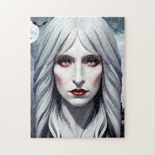Puzzle Vampire sorcière femme Imaginaire art noir