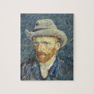 Puzzle Van Gogh Autoportrait avec Grey Felt Casquette