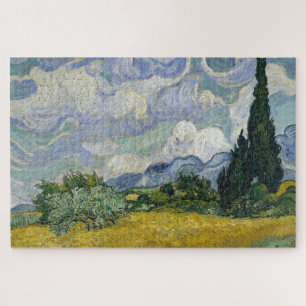 Puzzle Van gogh - Champ de blé avec cyprès