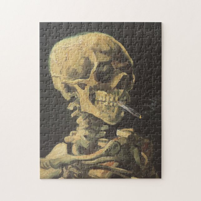 Puzzle VAN GOGH - crâne avec la cigarette 1885 (Vertical)