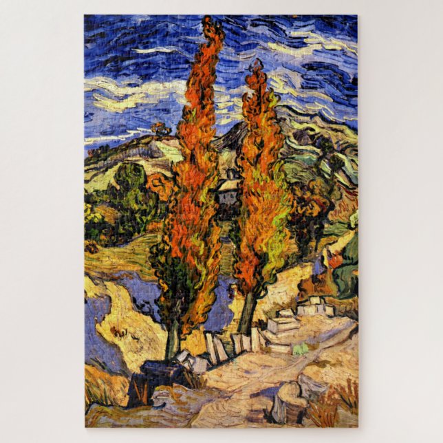 Puzzle Van Gogh - Deux peupliers (Vertical)