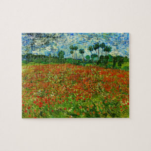 Puzzle Van Gogh Field with Poppies (F636) Fine Art