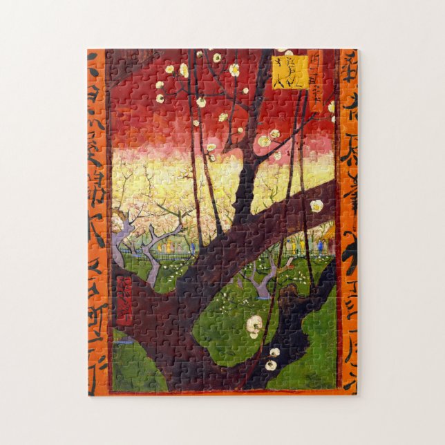 Puzzle Van Gogh Flower Plum Tree Après Hiroshige (Vertical)