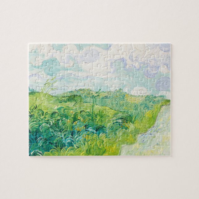 Puzzle Van Gogh. Green Blé Fields Auvers. Impressionnisme (Horizontal)