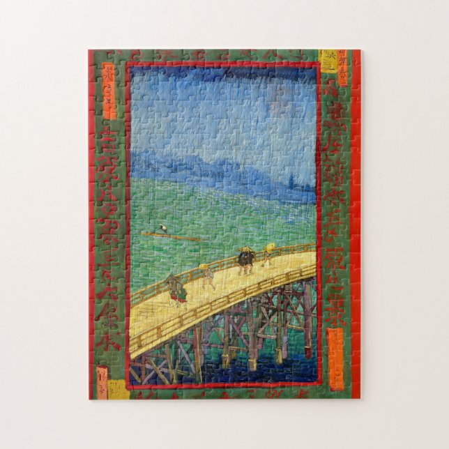 Puzzle Van Gogh Le pont dans la pluie après Hiroshige (Vertical)