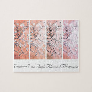 Puzzle Van Gogh Les fleurs d'amandes rose