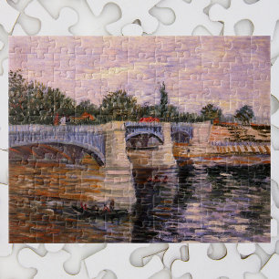Puzzle Van Gogh Rivière Seine avec Pont del Grande Jette