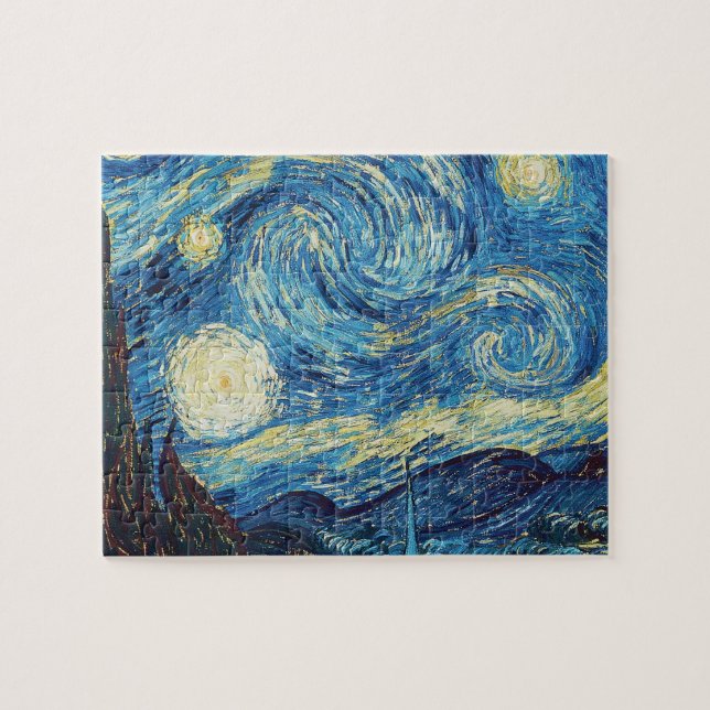 Puzzle Van Gogh Starry Classic Nuit Impressionnisme Art (Horizontal)