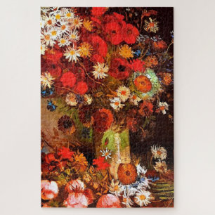 Puzzle Van Gogh - Vase avec des pavots, des fleurs de Cor