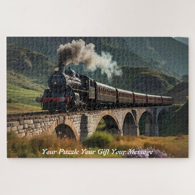 Puzzle Vapeur au-dessus des Highlands : un voyage dans le (Horizontal)