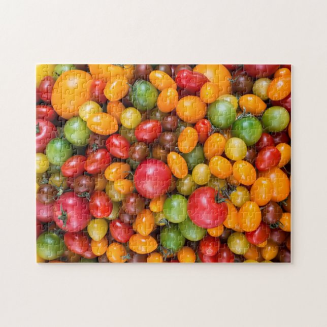 Puzzle Variété colorée d'espèces de tomates (Horizontal)