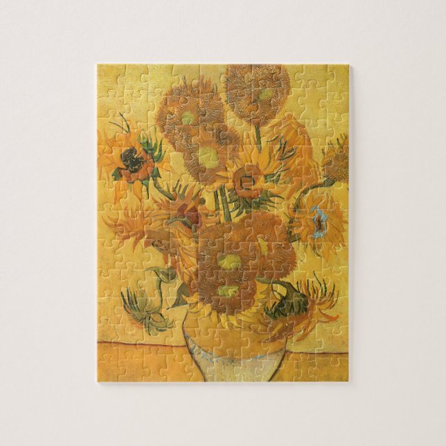 Puzzle Vase avec 15 tournesols par Vincent van Gogh (Vertical)