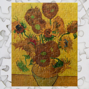 Puzzle Vase de fleurs avec 15 tournesols Vincent van Gogh