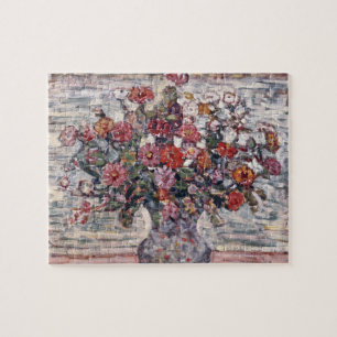 Puzzle Vase de fleurs, Zinnias de Maurice Prendergast