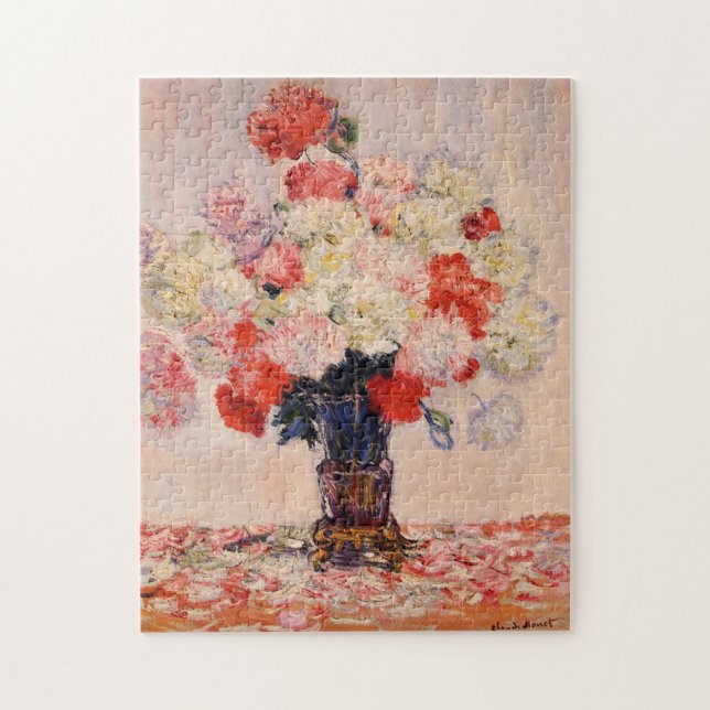 Puzzle Vase de pivoines Monet Art (Vertical)