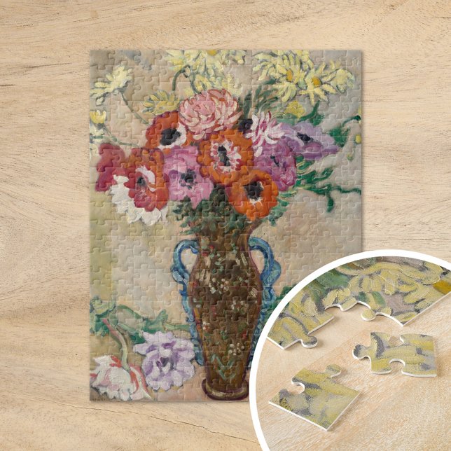Puzzle Vase décorée avec des anémones | Louis Valtat (Créateur téléchargé)