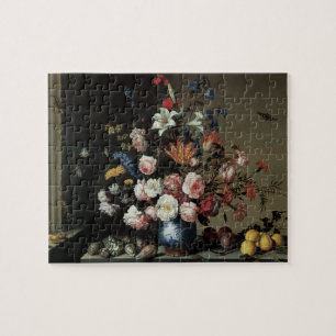 Puzzle Vase des fleurs par une fenêtre, Balthasar van der
