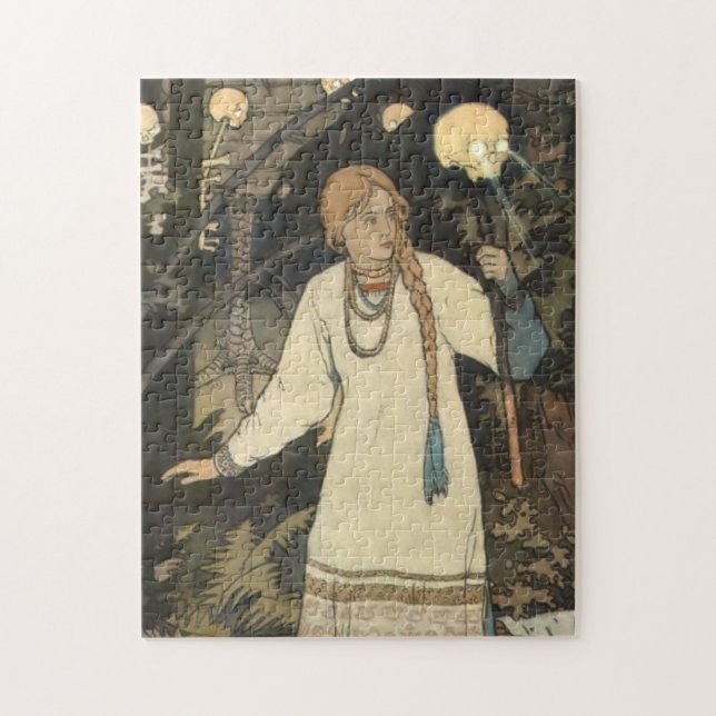 Puzzle Vasilisa le Beau à la cabane de Baba Yaga - I (Vertical)