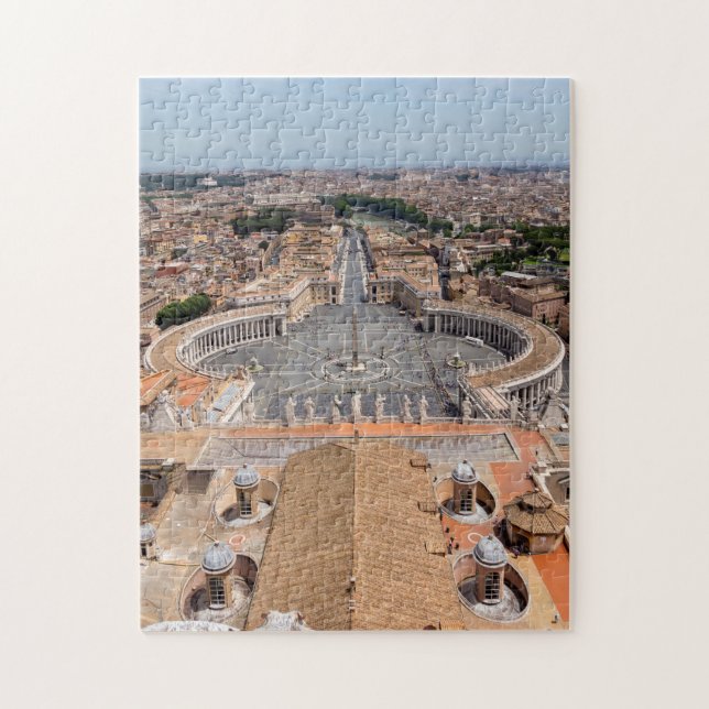 Puzzle Vatican, Italie : Vue aérienne Carré de Saint-Pier (Vertical)