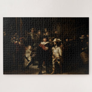 Puzzle Veille nocturne de Rembrandt