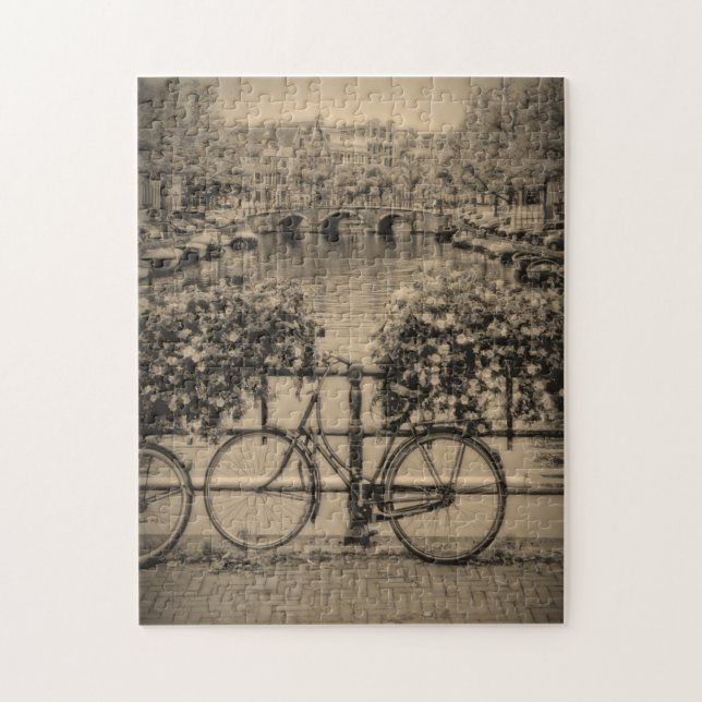 Puzzle Vélo à Amsterdam - 11x14 - 252 pc (Vertical)