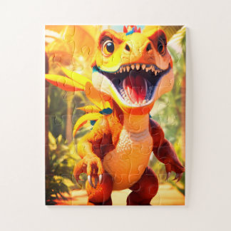 Puzzle Vélociraptor Dinosaure 30 Grandes Pièces