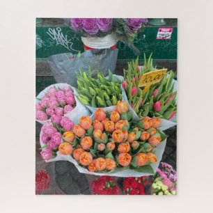 Puzzle Vendeur de fleurs, Rome Italie