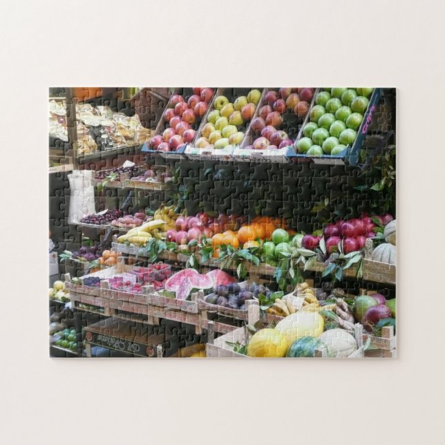 Puzzle Vendeur de rue, marché italien des fruits (Horizontal)