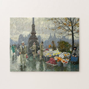 Puzzle Vendeurs de fleurs   Paul Fischer