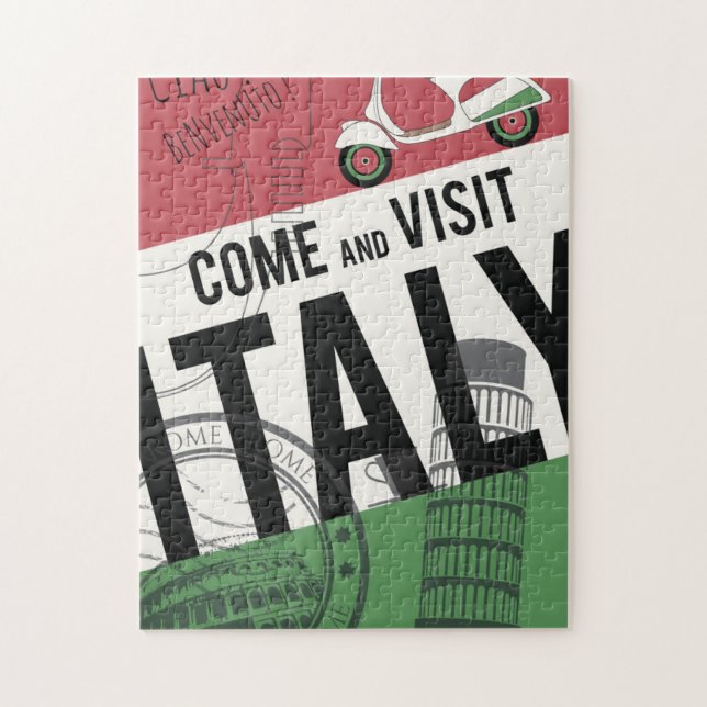 Puzzle Venez visiter l'Italie (Vertical)