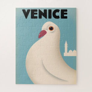 Puzzle Venise affiche de voyage de style Vintage