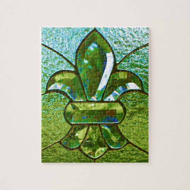 Puzzle Verdure en verre de Fleur De Lis (Vertical)