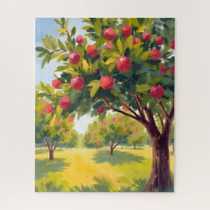 Puzzle Verger d'automne aquarelle