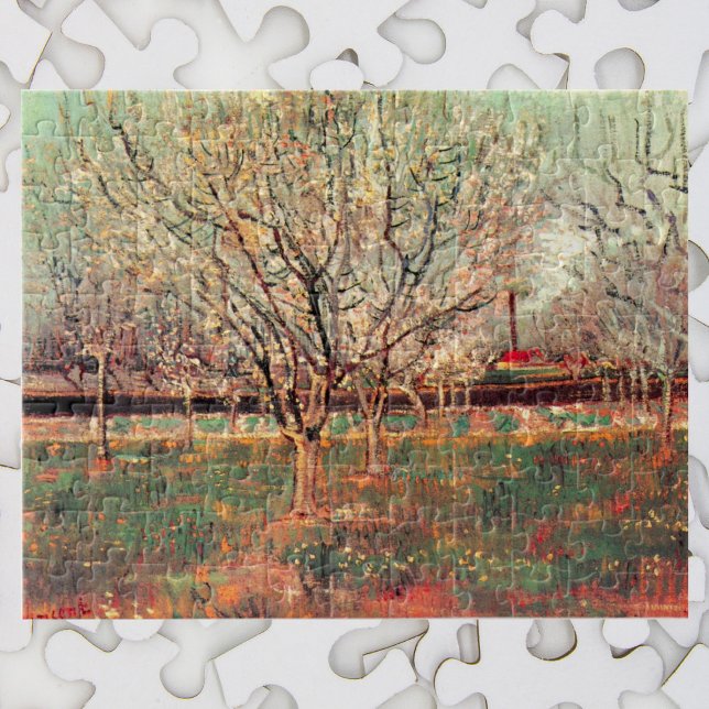 Puzzle Verger en fleurs, Pruniers de Vincent van Gogh (Créateur téléchargé)