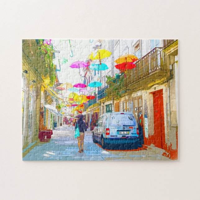 Puzzle Véritable Portugal - Festival des parapluies puzzl (Horizontal)