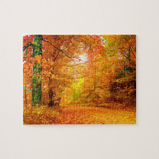 Puzzle Vermont Autumn Nature Paysage (Horizontal)
